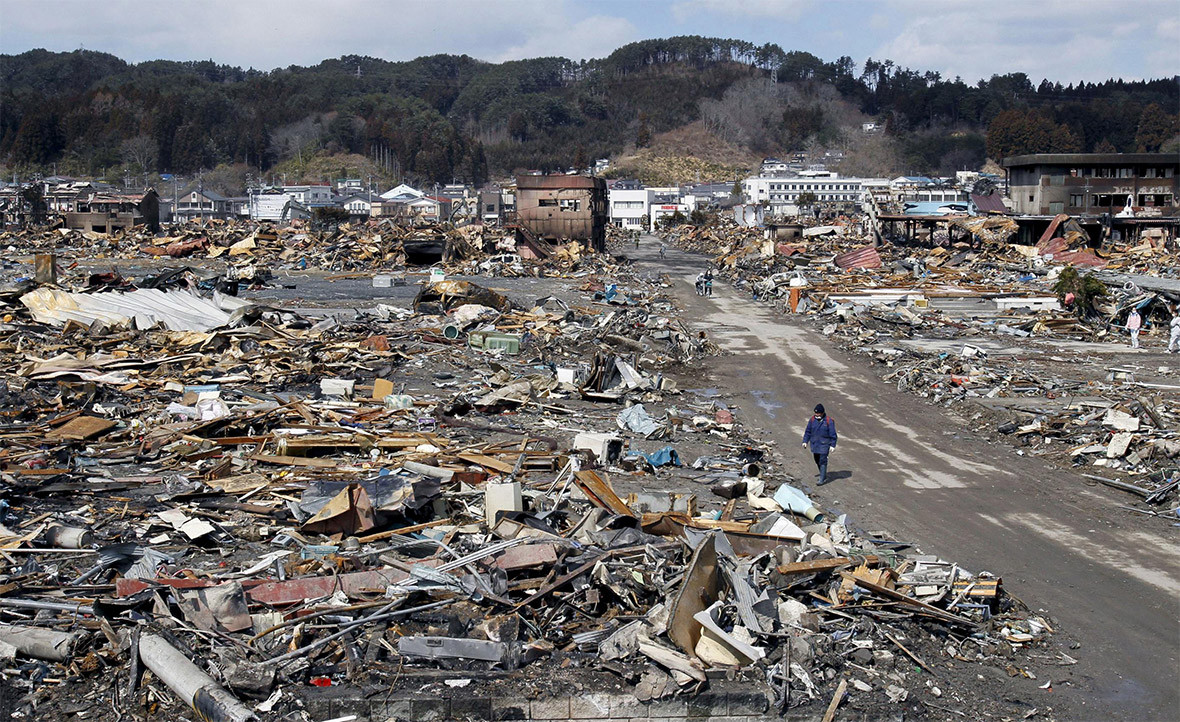 Japan earthquake tsunami then and now