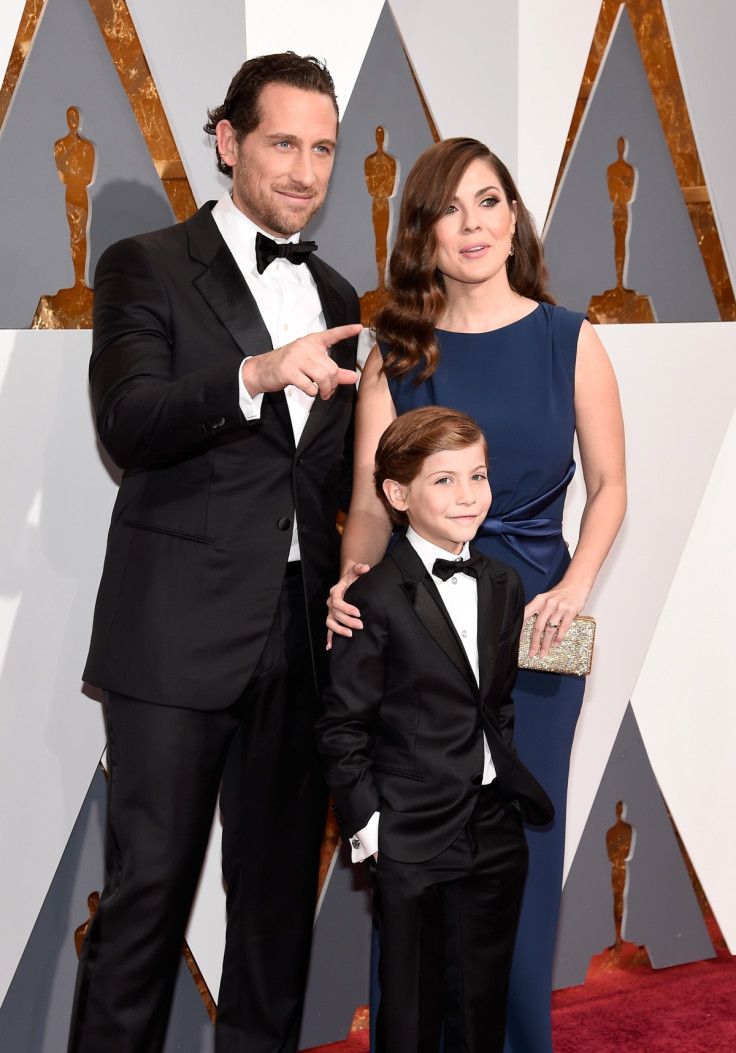 Jacob Tremblay with parents Jason and Christina