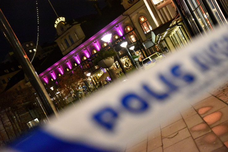 A Swedish police cordon