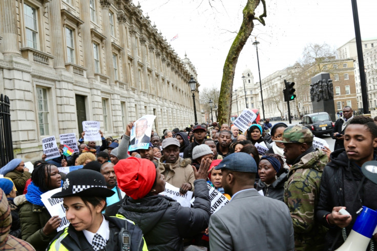 Uganda opposition demonstration London