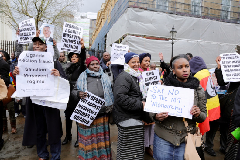 Uganda opposition demonstration in London