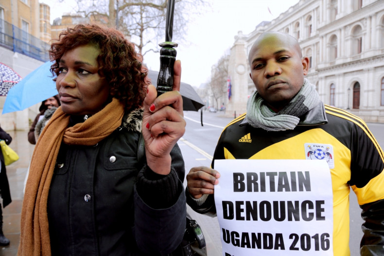 Uganda opposition demonstration London