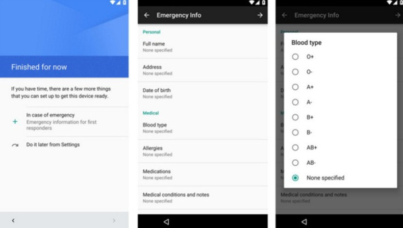 Android N emergency feature 