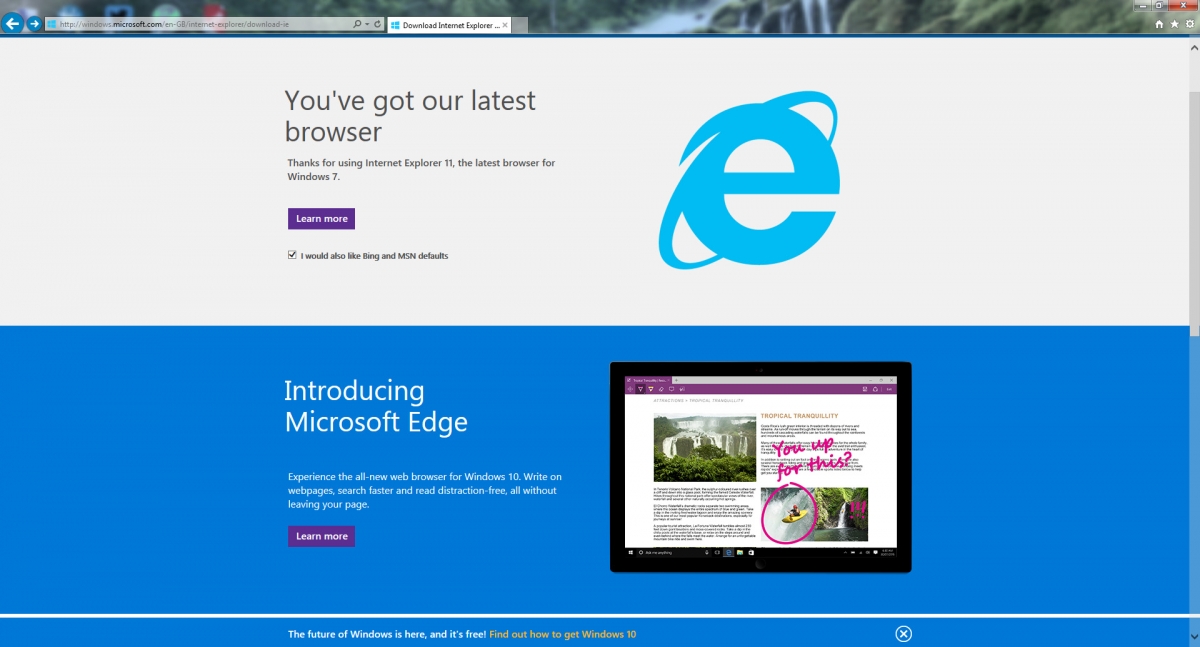 internet explorer 11 for windows 10