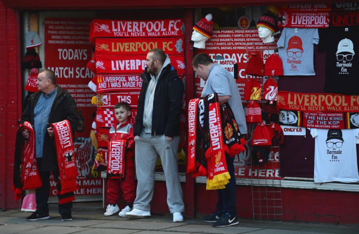 Liverpool fans before the game