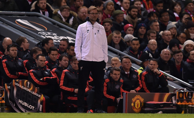 Jurgen Klopp watches on Jurgen Klopp watches on
