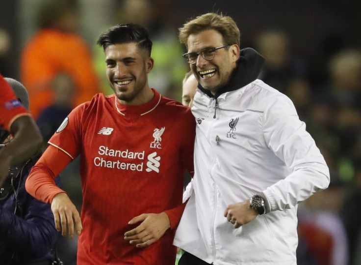 Emre Can and Jurgen Klopp