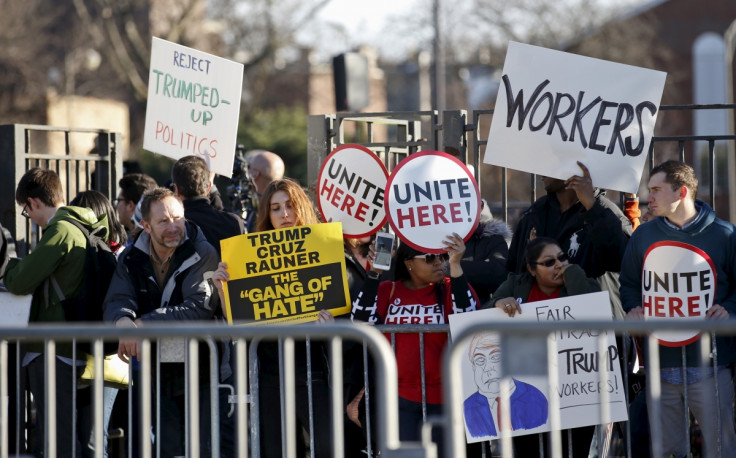 Trump rally protesters 