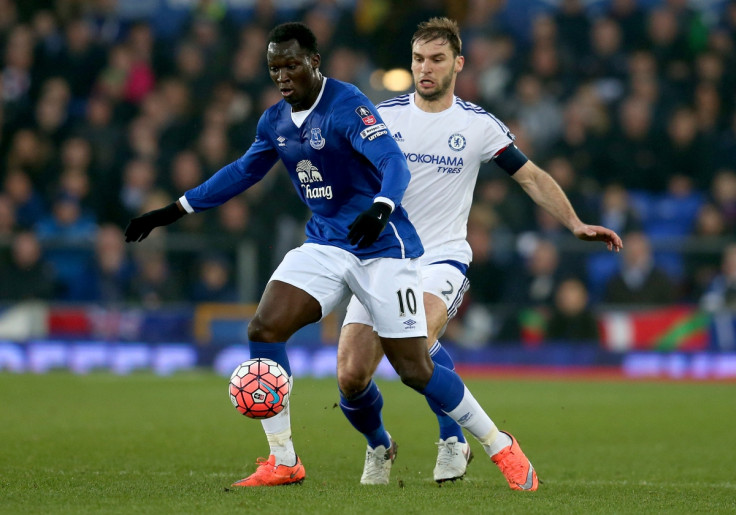 Lukaku in action against his former club