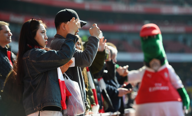 Arsenal fans before the game