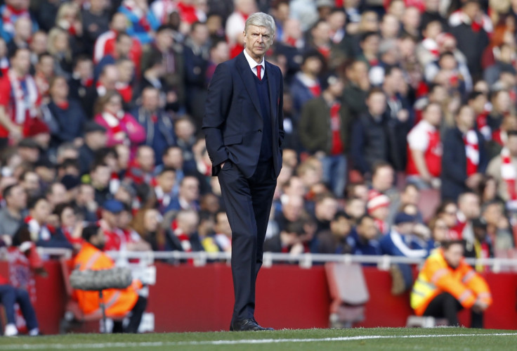 Arsene Wenger on the touchline