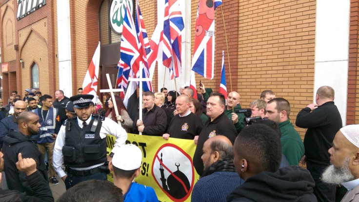 Britain first east london mosque