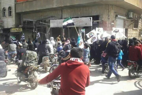 Maarat al-Numan protest Nusra 13 Division 