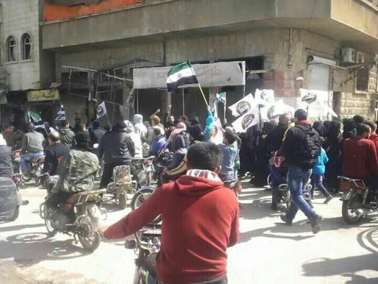 Maarat al-Numan protest Nusra 13 Division 