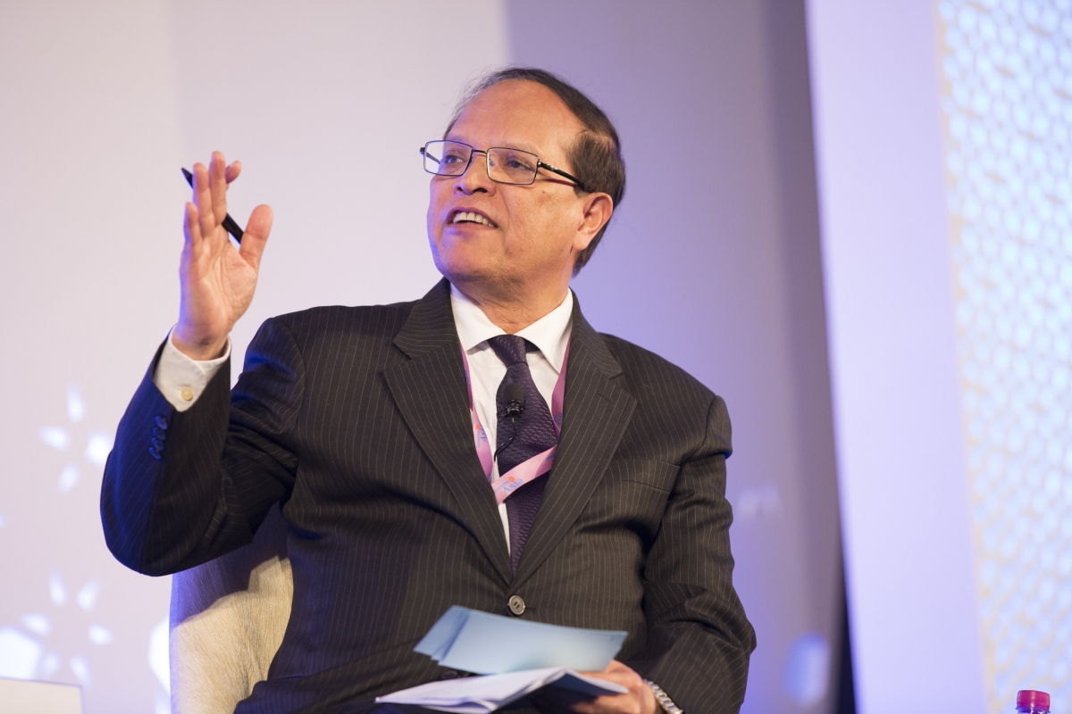 Atiur Rahman speaking at an IMF conference