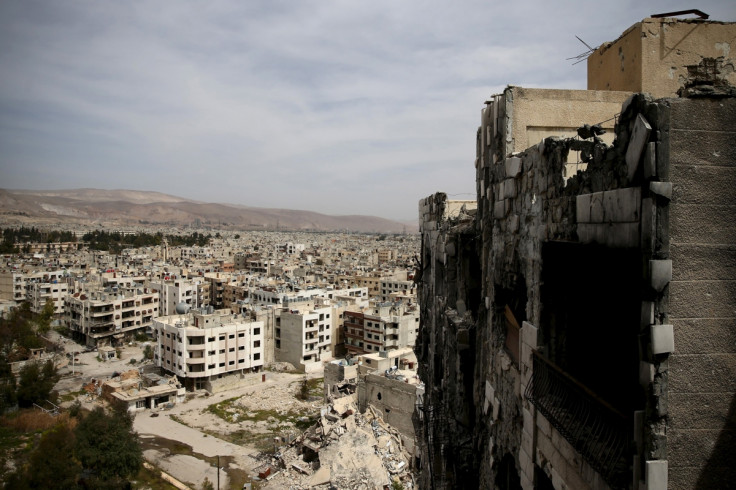 The rebel held Qaboun neighborhood of Damascus