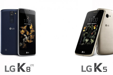 LG announces K8 and K5 smartphone