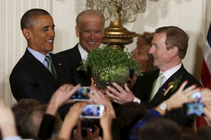 obama enda kenny st patricks day