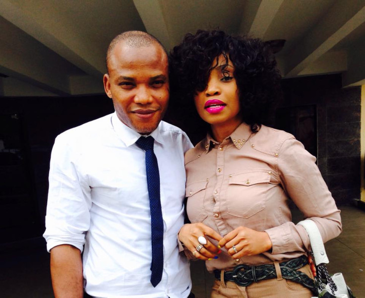 Nnamdi Kanu and his wife Uchechi