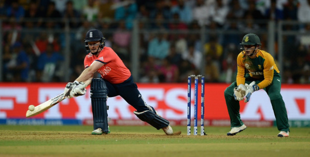 Eoin Morgan struggled to find the boundary Eoin Morgan struggled to find the boundary