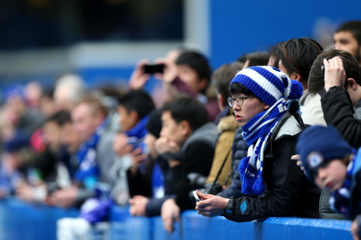Fans watch on at Stamford Bridge
