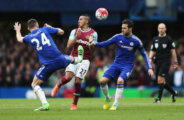 Chelsea players scrap for the ball Chelsea players scrap for the ball