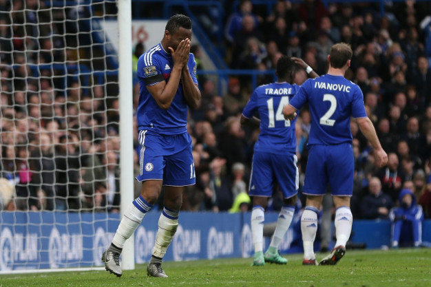 John Obi Mikel shows his frustration John Obi Mikel shows his frustration