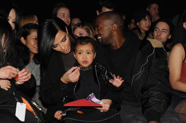 Kim, Kanye and North West