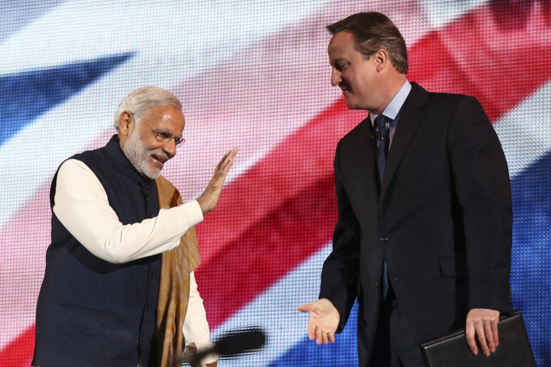 Narendra Modi and David Cameron