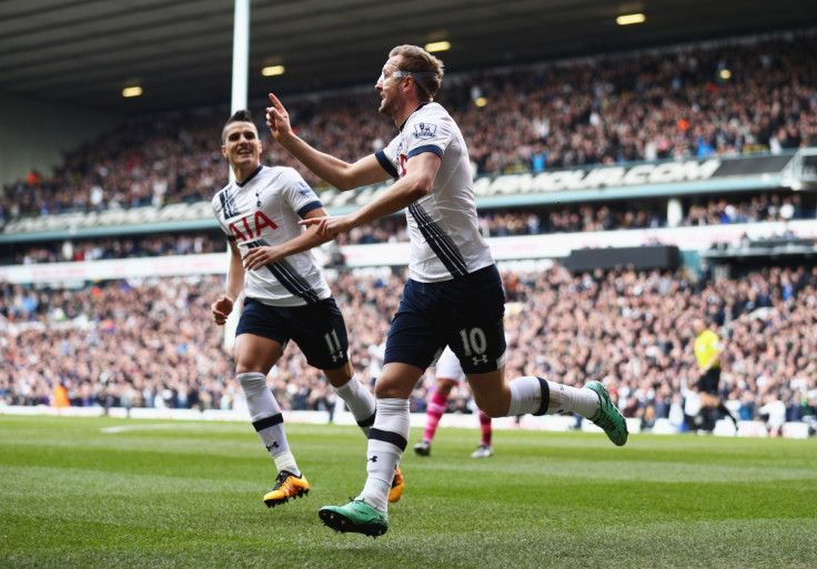 Harry Kane wheels away after scoring