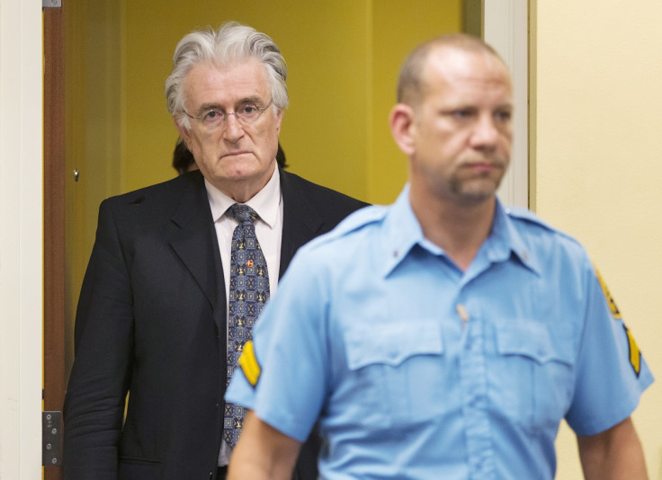 Karadzic is on trial in the Hagueaccused