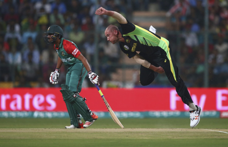 John Hastings bowling for Australia