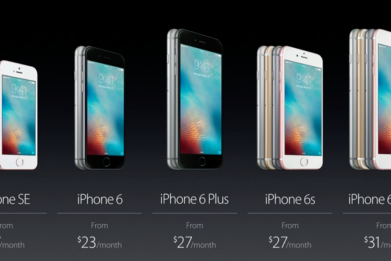 Apple iPhone SE vs iPhone 6S vsiPhone5S