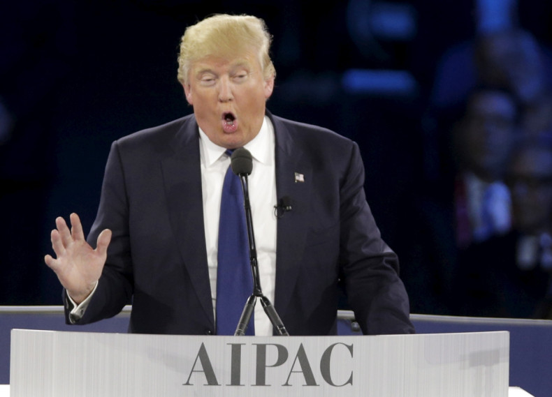 Donald Trump speaks at AIPAC conference