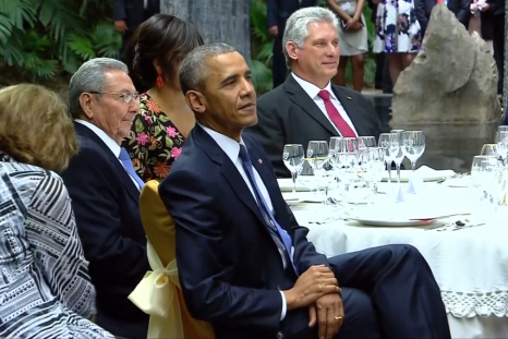Barack Obama at Cuba State Dinner