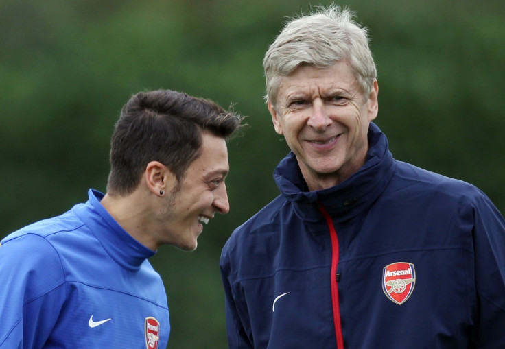 Mesut Ozil and Arsene Wenger