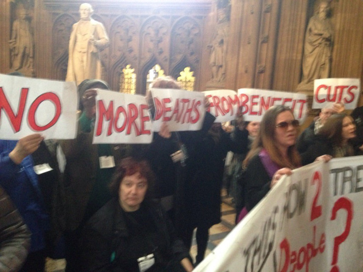 Disability benefit protests