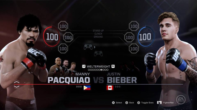 UFC EA Justin Bieber Manny Pacquiao