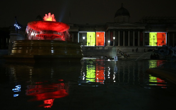 London lights up in tribute to Brussels