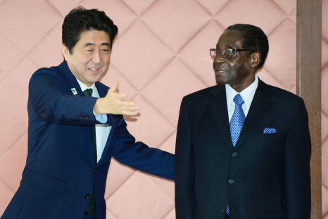 Robert Mugabe meets Shinzo Abe