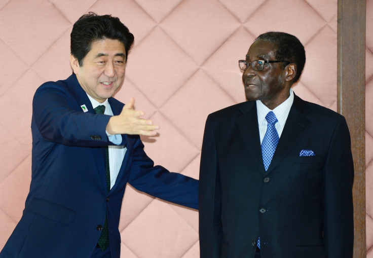 Robert Mugabe meets Shinzo Abe