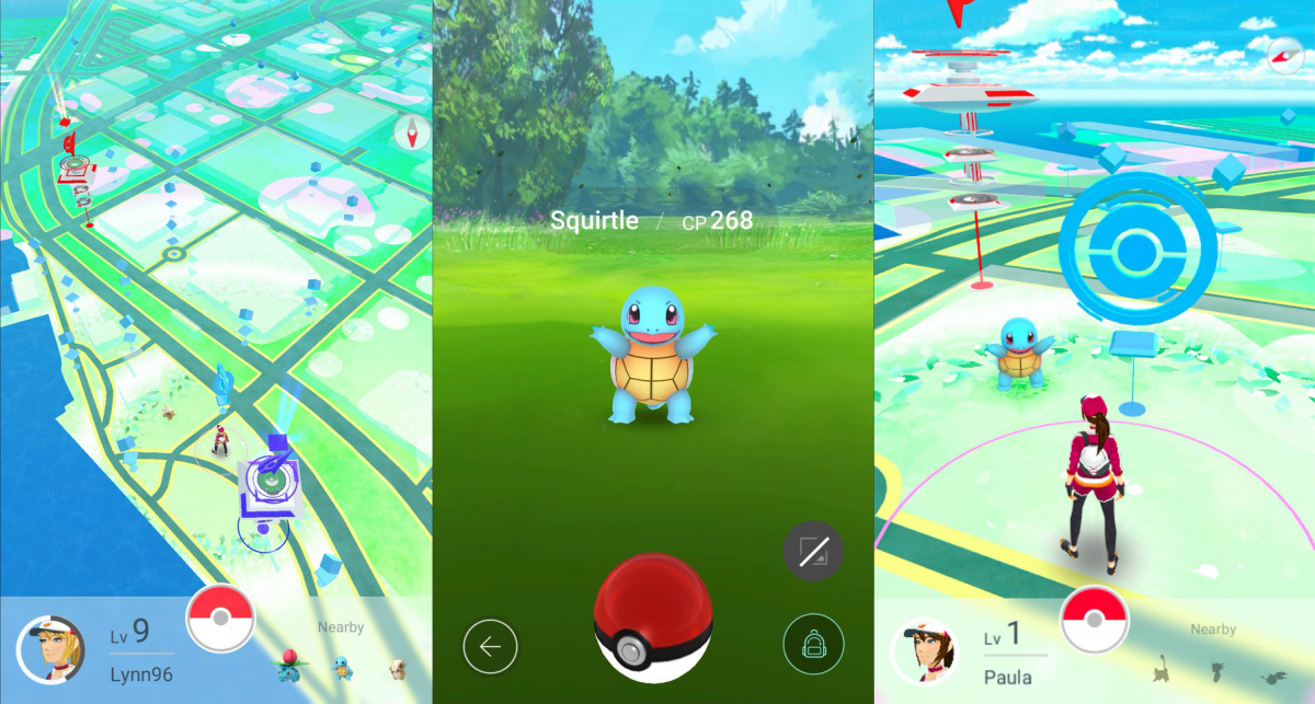 pokemon go screenshots squirtle