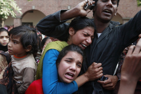 Lahore suicide bomb grief