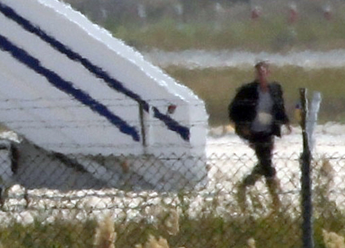 A man thought to be the hijacker A man thought to be the hijacker