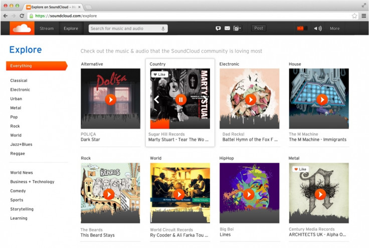 SoundCloud music library
