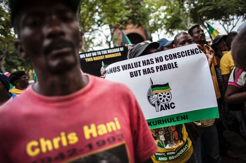 ANC members protesting against Janusz Walus parole
