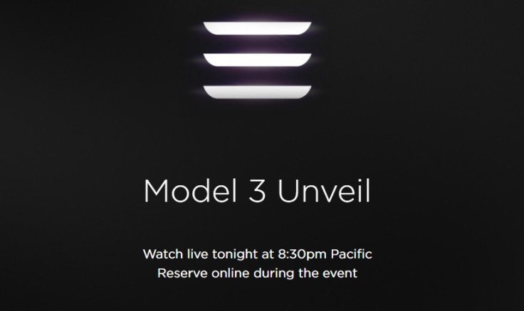 Tesla Model 3 live stream