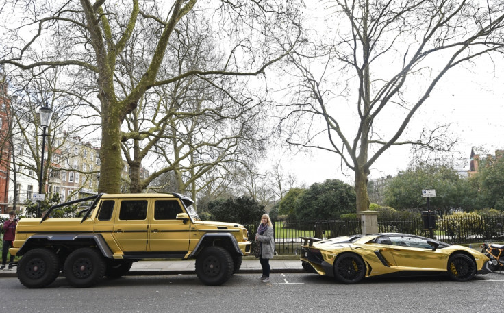 Fleet of gold supercars