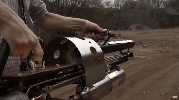 Home-made thermite cannon