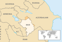 Nagorno-Karabakh Republic region map